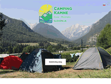 Tablet Screenshot of campingkamne.com